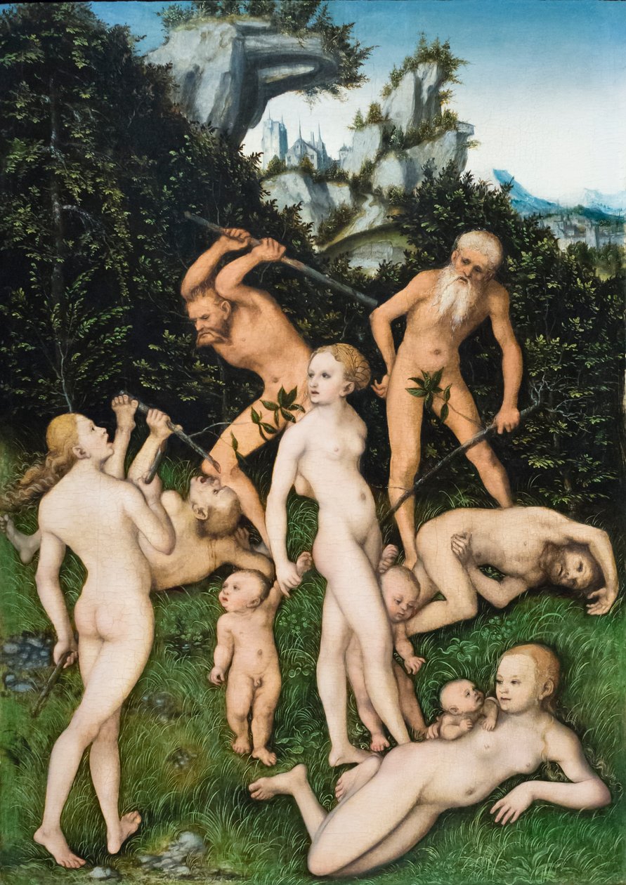 Primitiva människor av Lucas the Elder Cranach