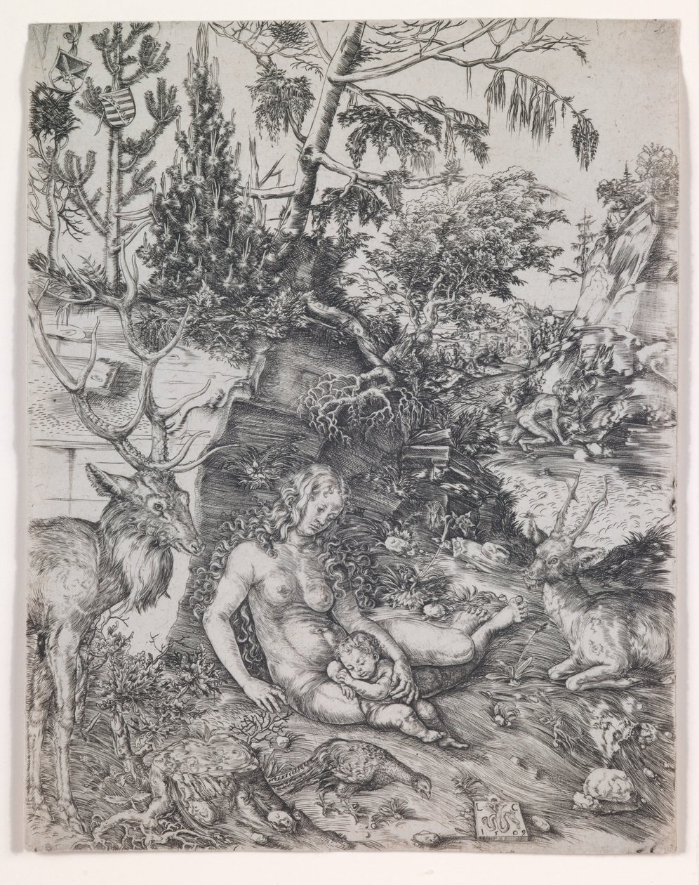 Den helige Johannes Chrysostomos botgöring av Lucas the Elder Cranach
