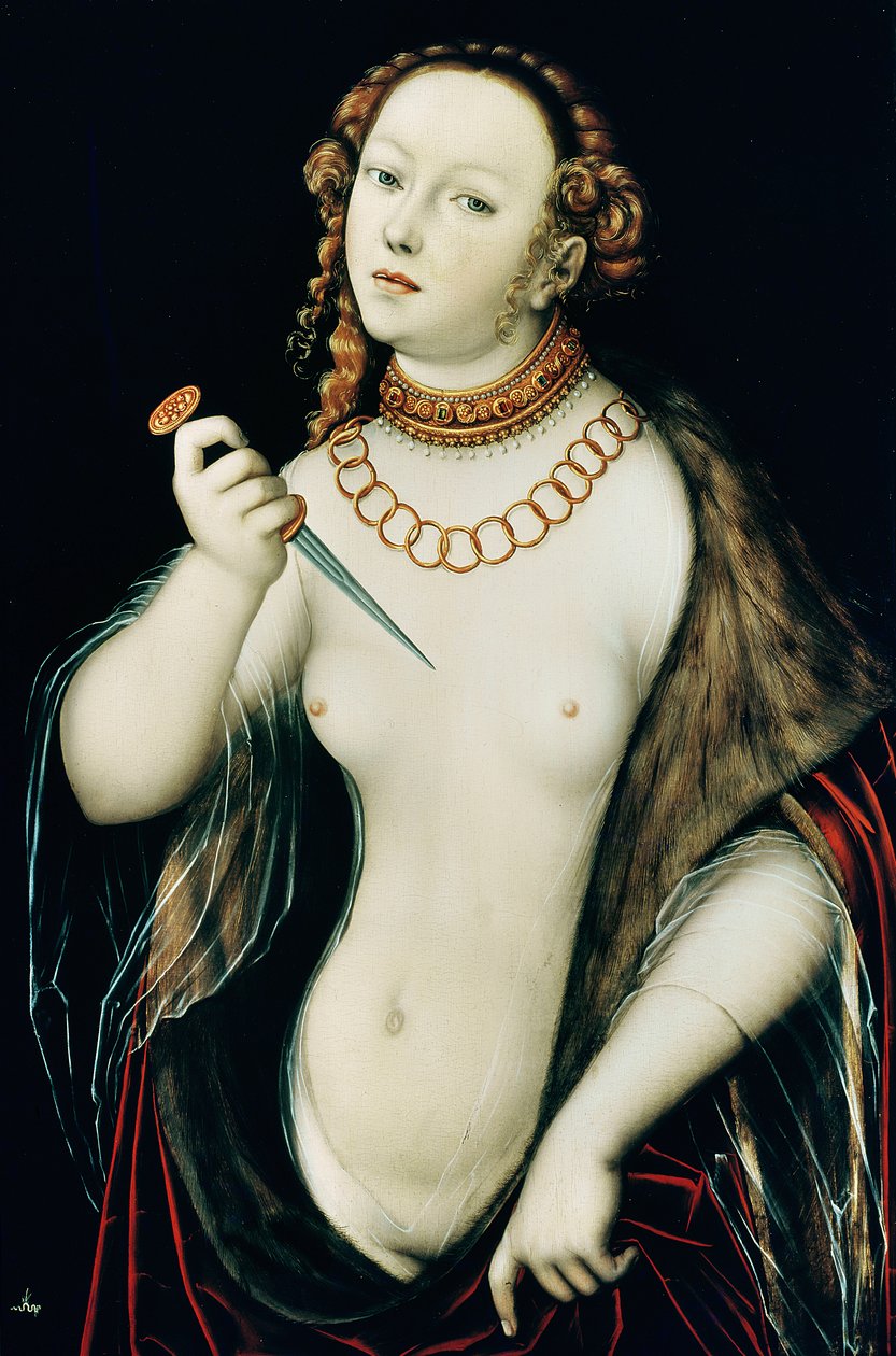 Lucretias självmord av Lucas the Elder Cranach