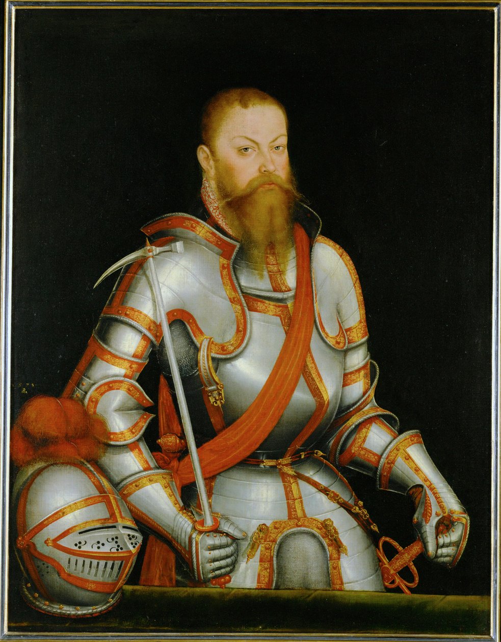 Kurfursten Moritz av Sachsen ... (målning på duk) av Lucas the Younger Cranach