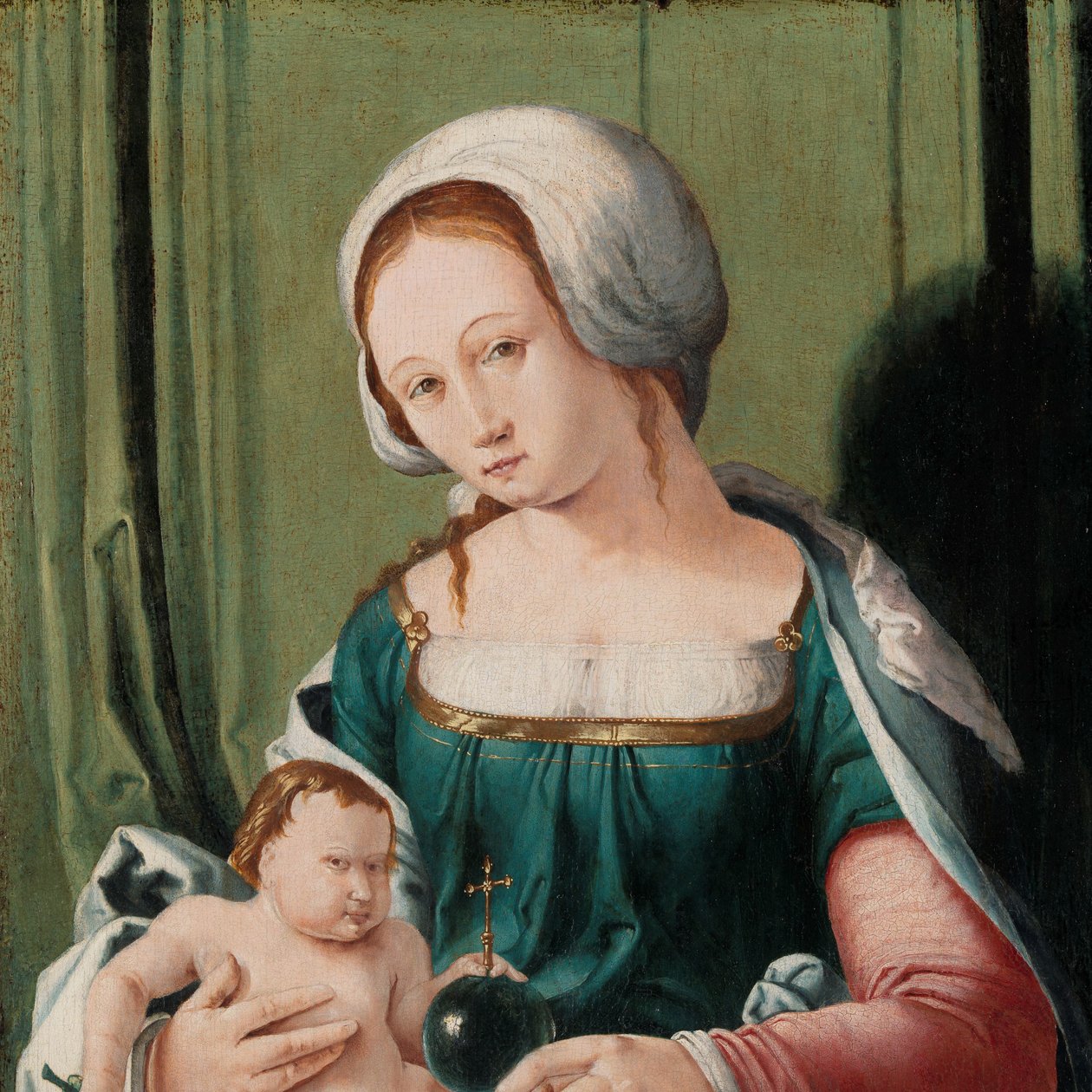 Jungfru och barn Madonna och barn av Lucas van Leyden (attributed to)