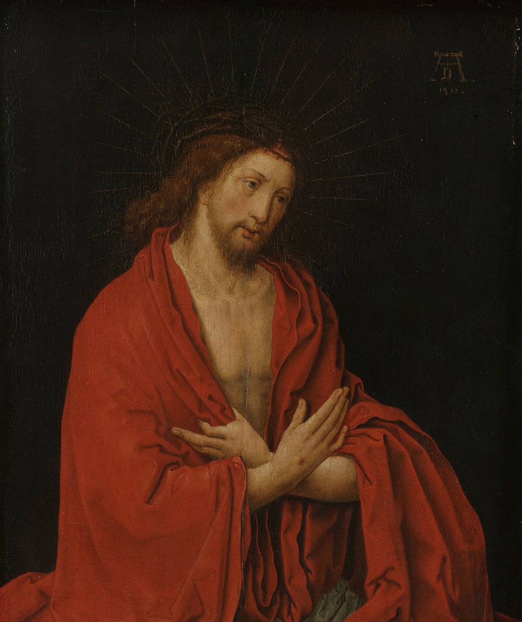 Kristus med törnekrona av Lucas van Leyden (copy after)