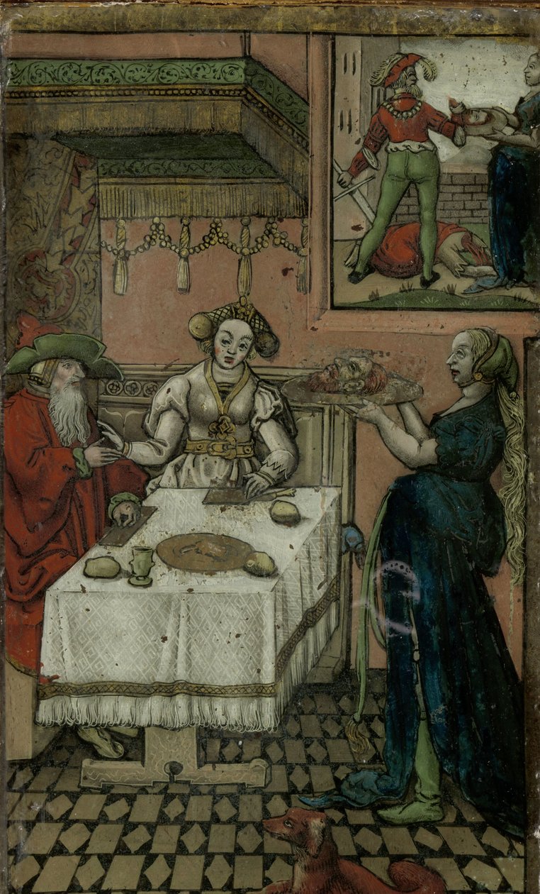 Salome med Johannes Döparens huvud av Lucas van Leyden (manner of)