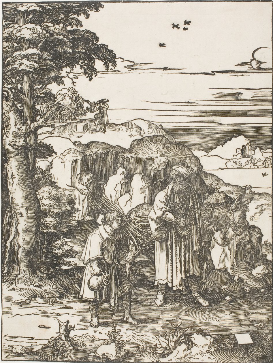 Abraham och Isak av Lucas van Leyden