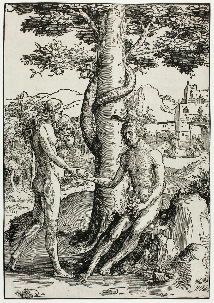 Adam och Eva (Människans fall) av Lucas van Leyden