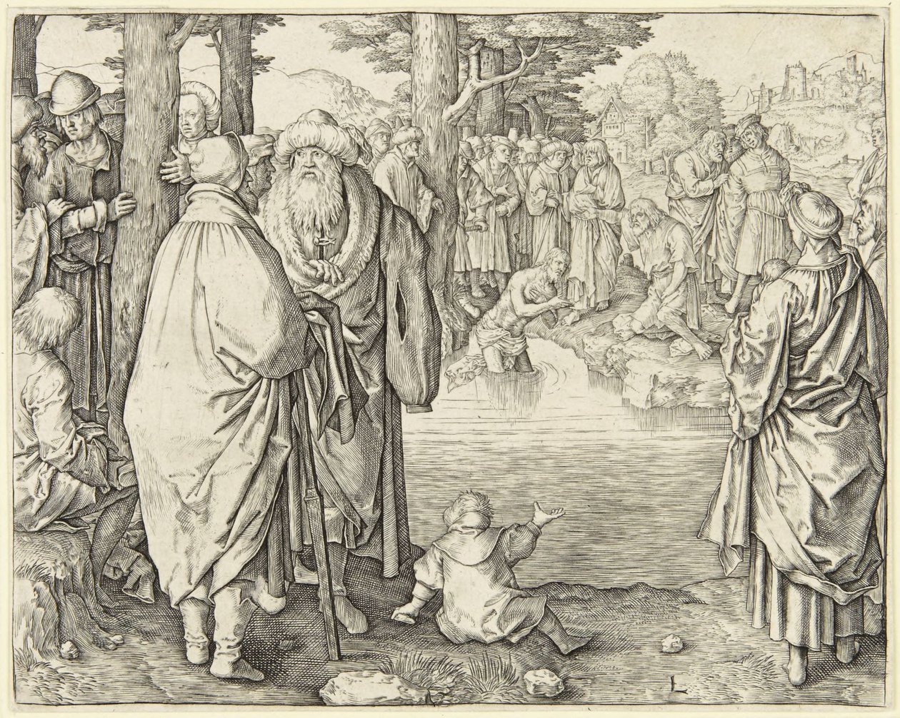 Kristi dop av Lucas van Leyden