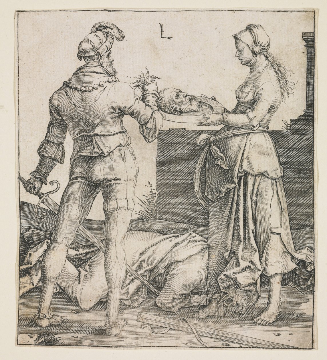 Halshuggning av Johannes Döparen, 1513 av Lucas van Leyden