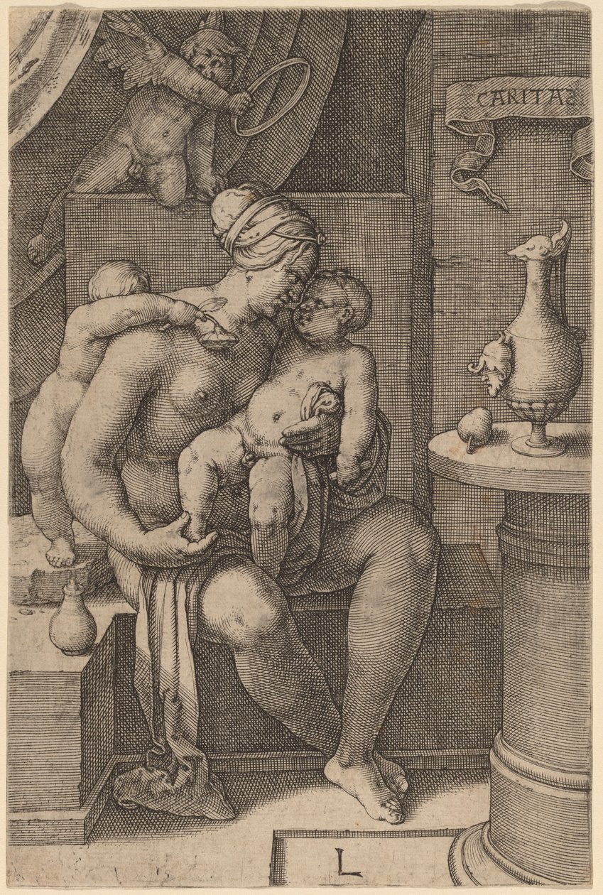 Caritas (välgörenhet) av Lucas van Leyden