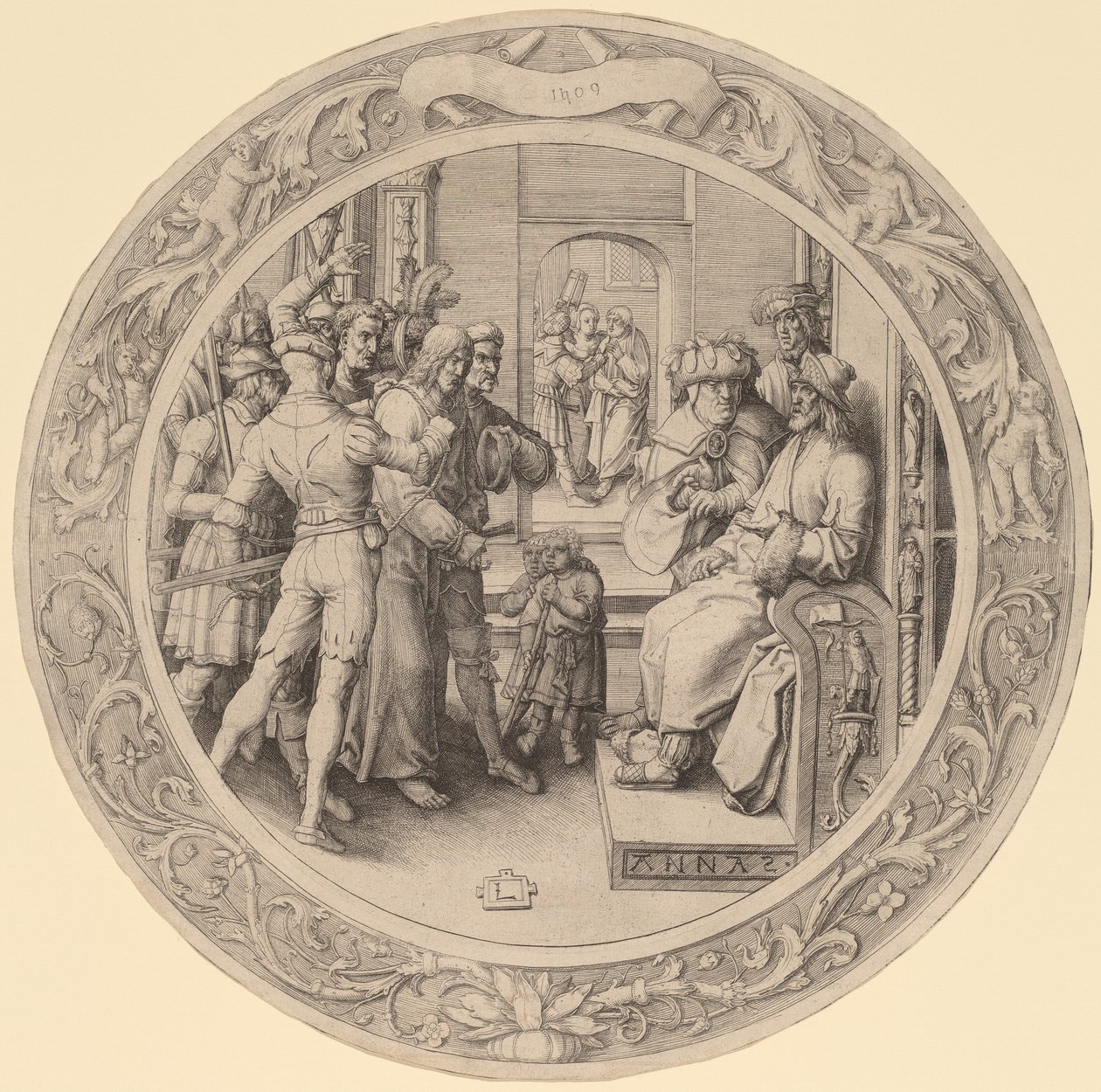 Kristus före Annas av Lucas van Leyden