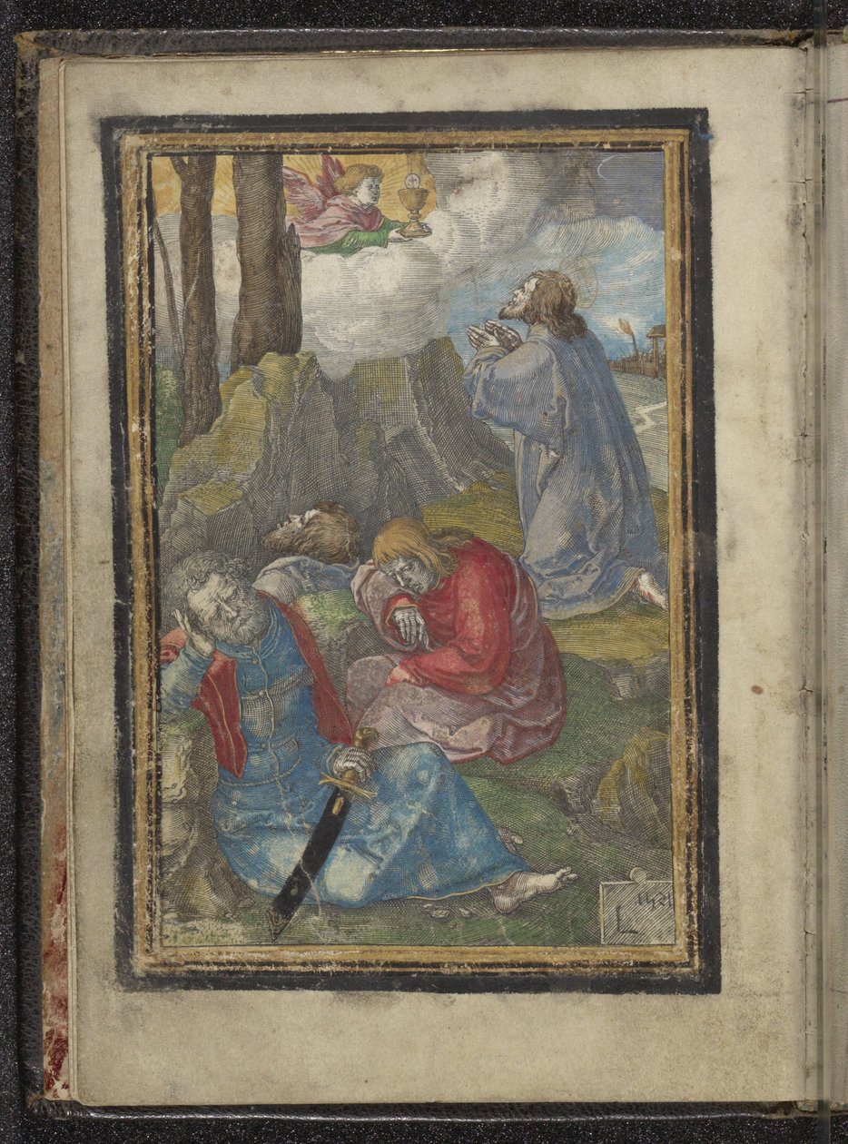 Kristus i gården i Getsemane Passion of Christ (serietitel) av Lucas van Leyden