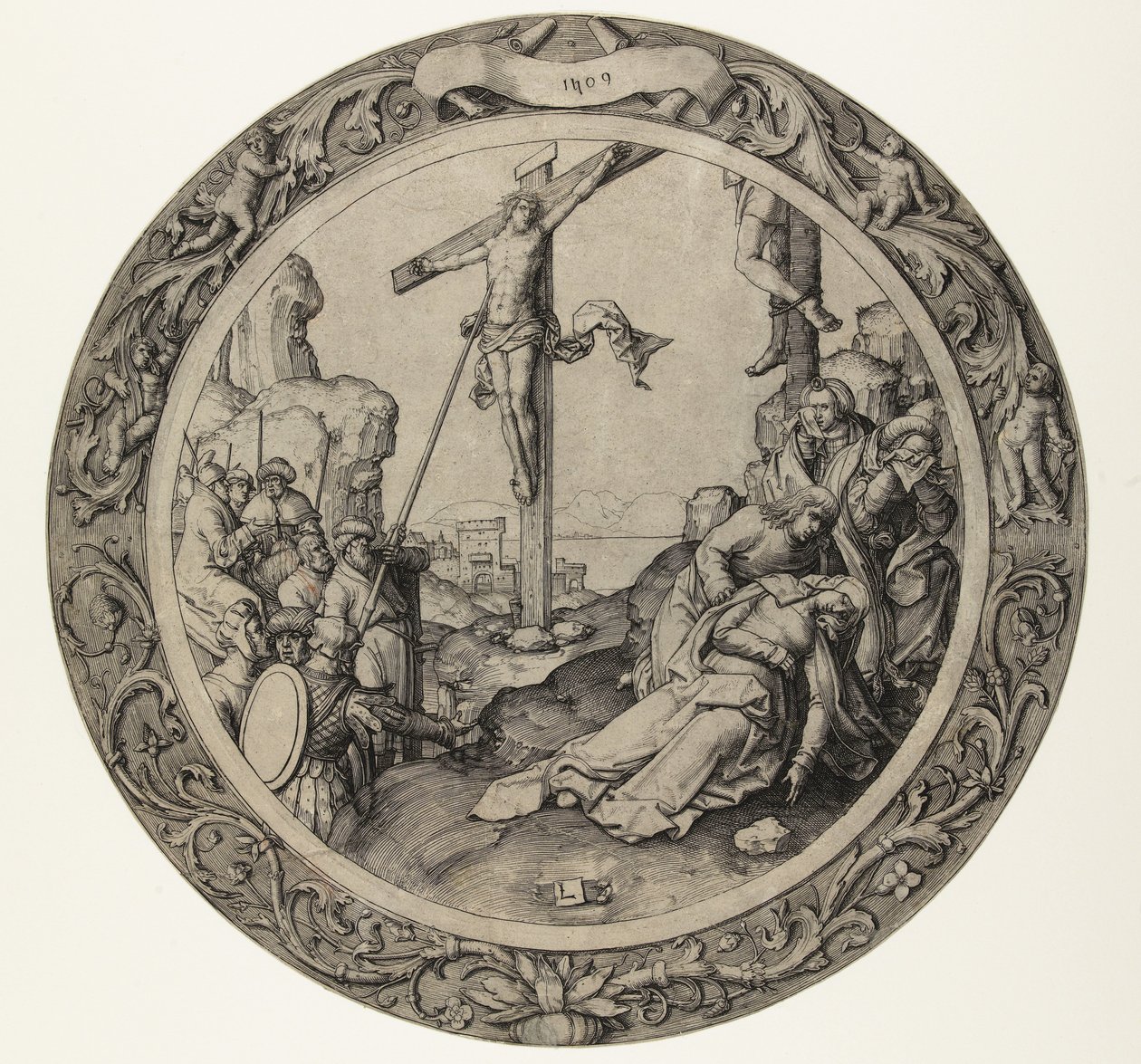 Korsfästelsen The Round Passion (serietitel) av Lucas van Leyden