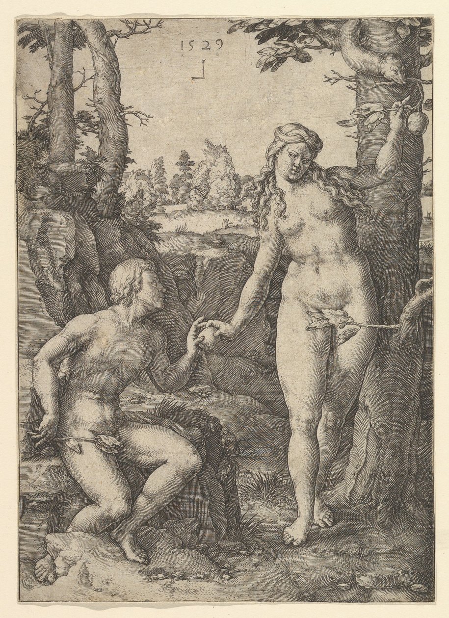 Människans fall, 1529. av Lucas van Leyden