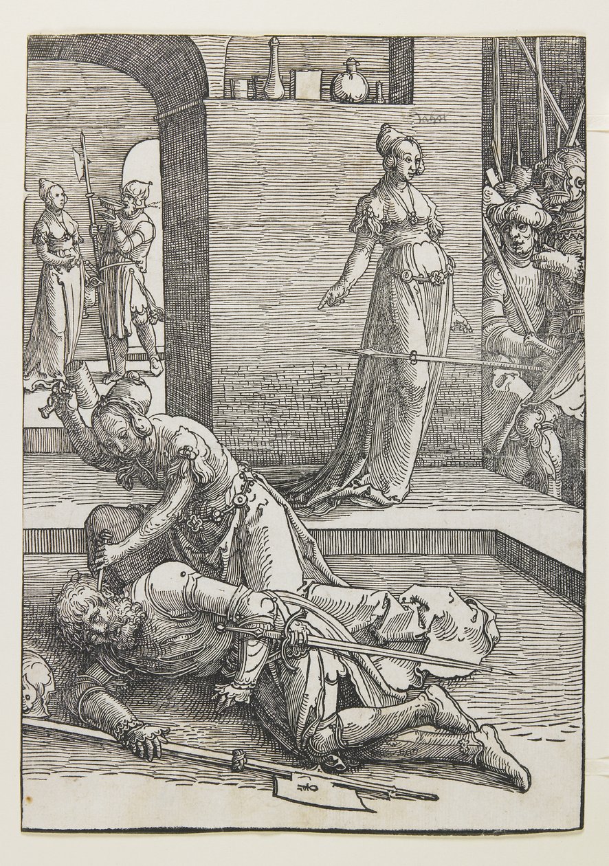 Jael dödar Sisera av Lucas van Leyden