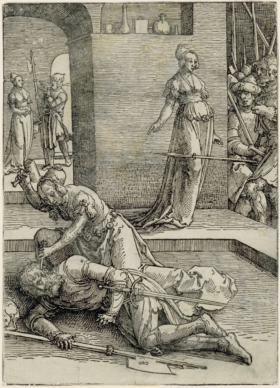 Jael dödar Sisera av Lucas van Leyden