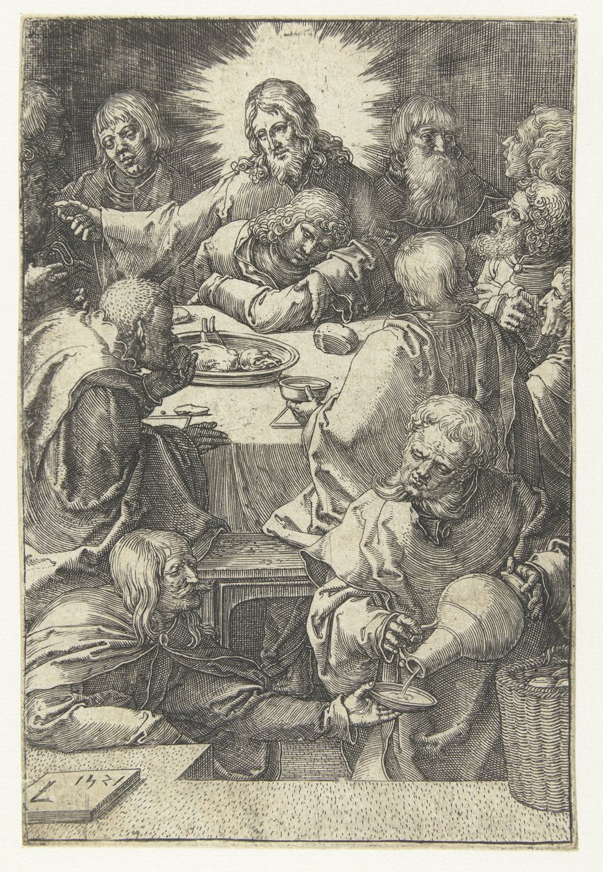 Sista måltiden The Little Passion (serietitel) av Lucas van Leyden