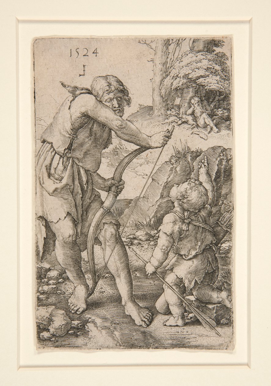 Lamech och Kain av Lucas van Leyden