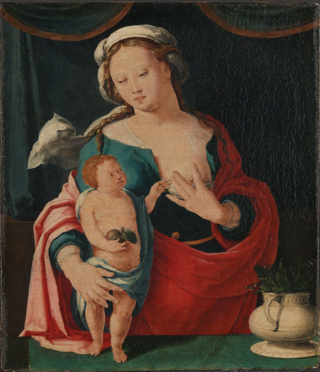 Madonnan och barnet av Lucas van Leyden