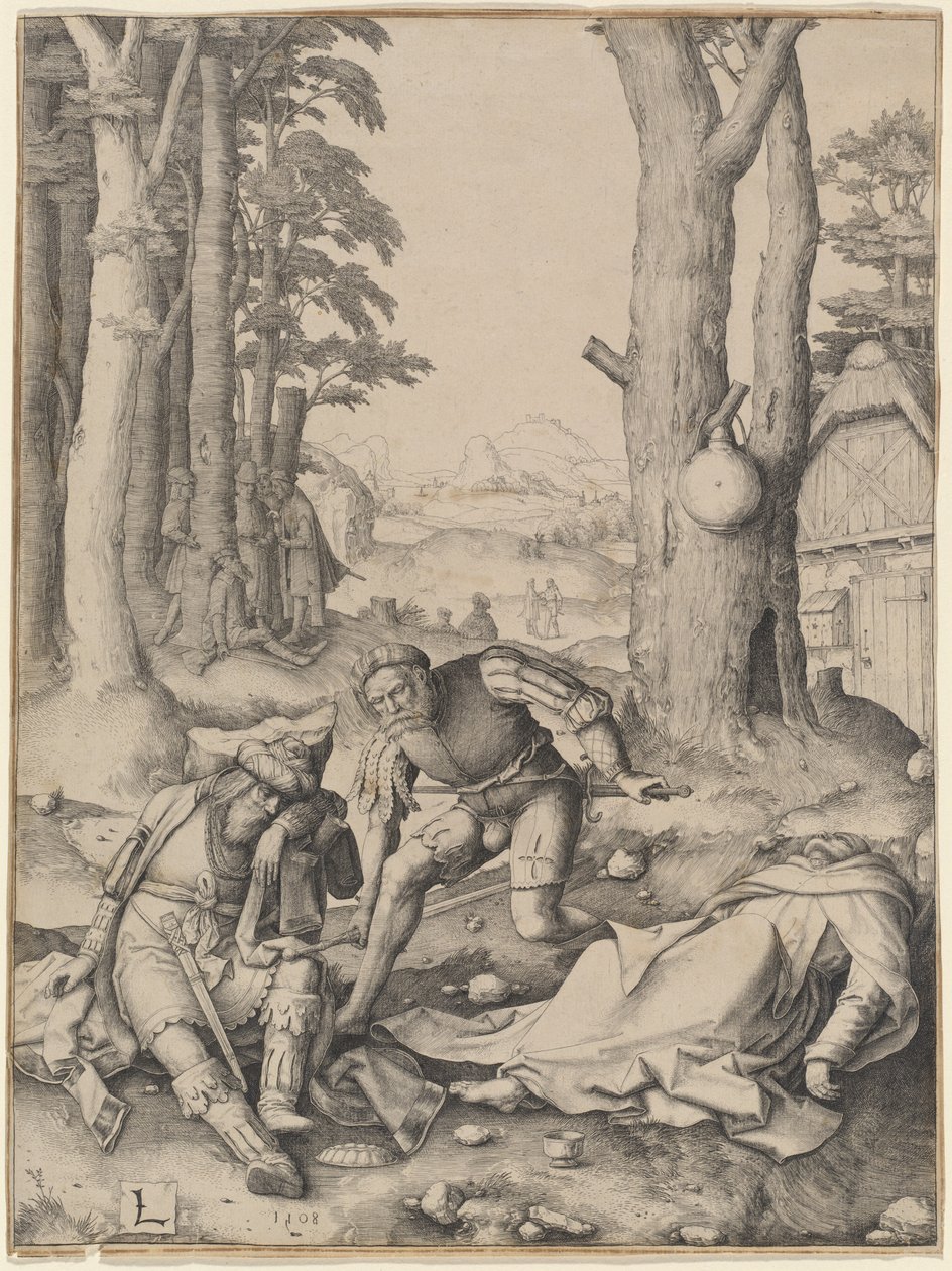 Mahomet och munken Sergius av Lucas van Leyden