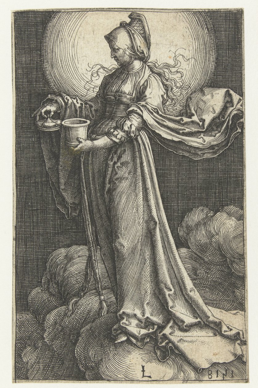 Maria Magdalena på molnen Maria Magdalena in de wolken av Lucas van Leyden
