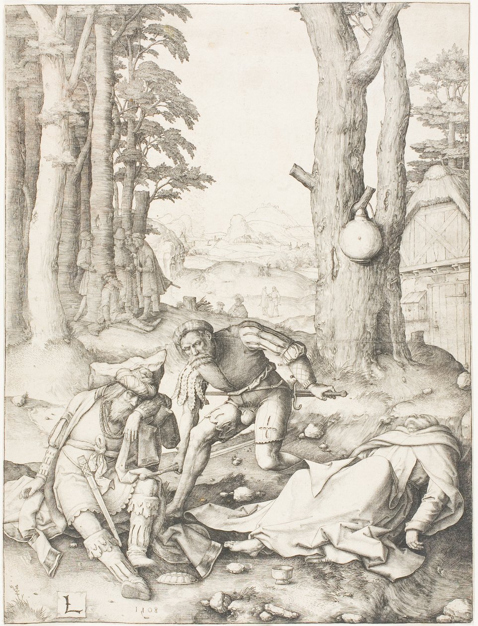 Mohammed och munken Sergius av Lucas van Leyden