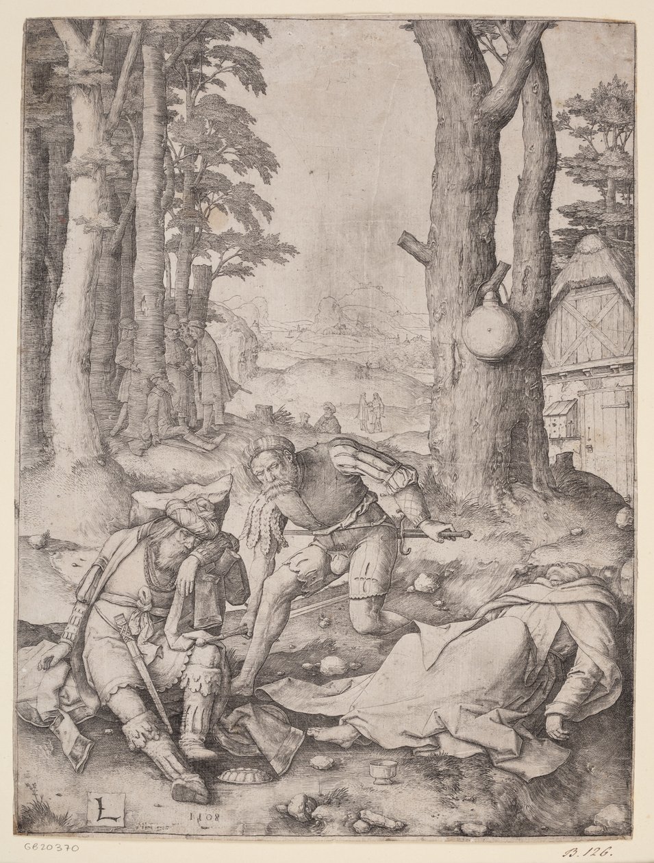 Muhammed och munken Sergius av Lucas van Leyden
