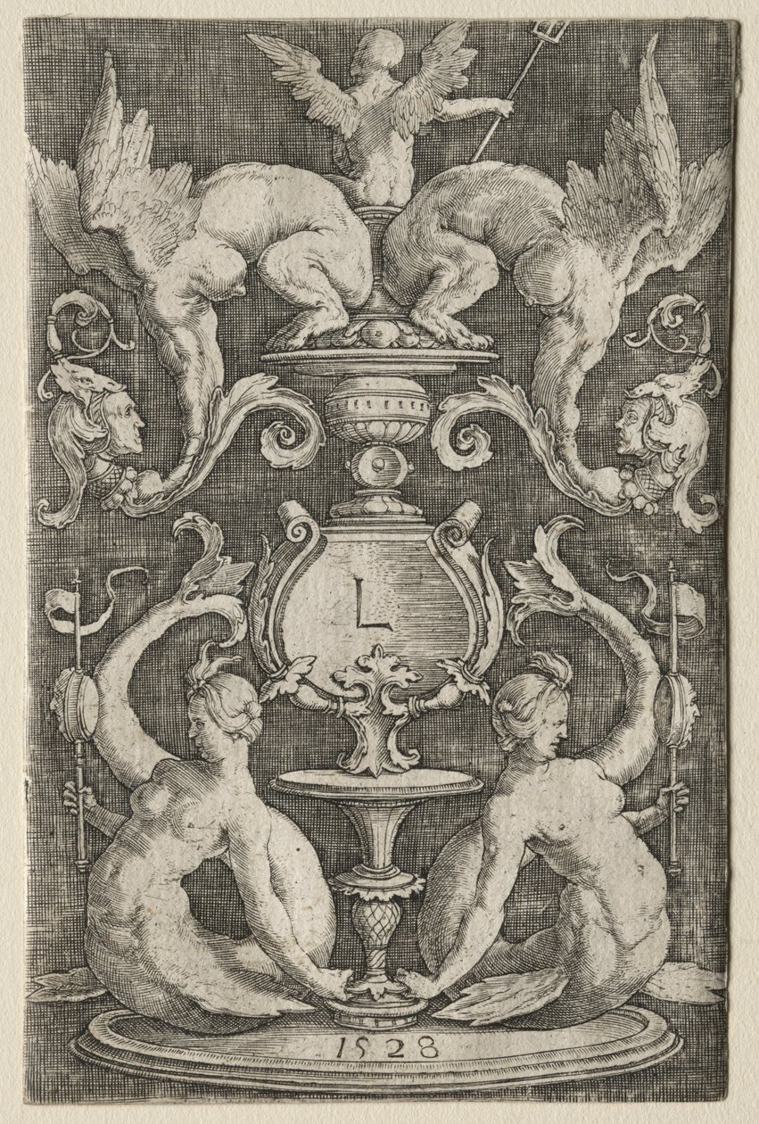Panel av prydnad av Lucas van Leyden