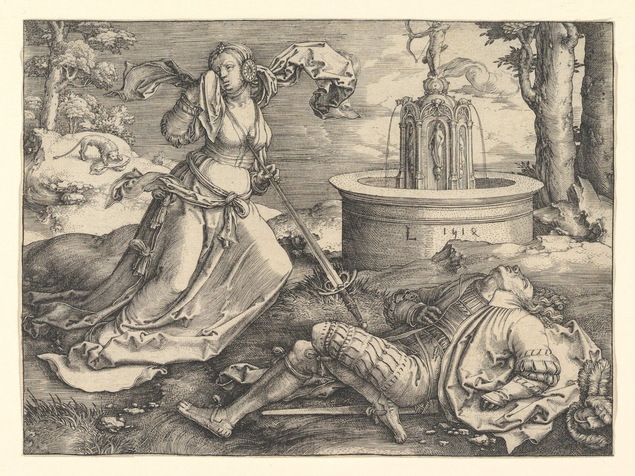 Pyramus och Thisbe, 1514 av Lucas van Leyden