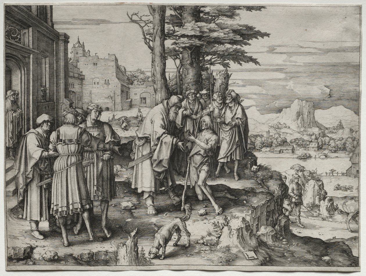 Return of the Prodigal Son, c. 1510. av Lucas van Leyden