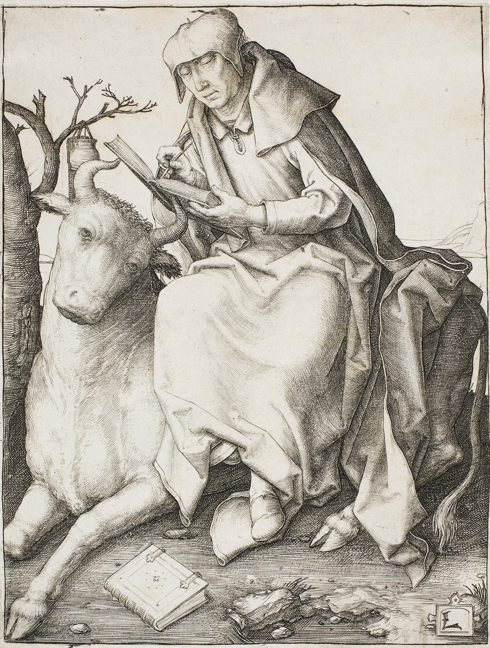 Sankt Lukas, ca 1508 av Lucas van Leyden