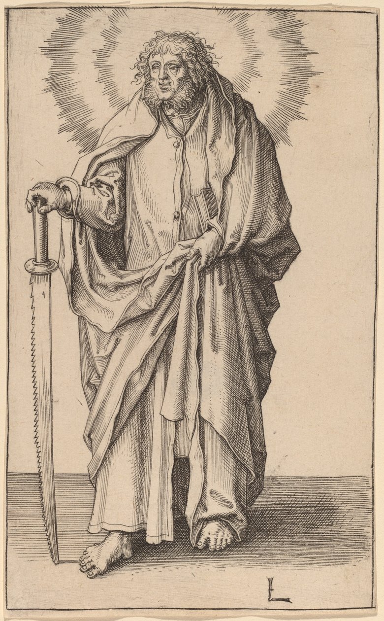 St Simon av Lucas van Leyden