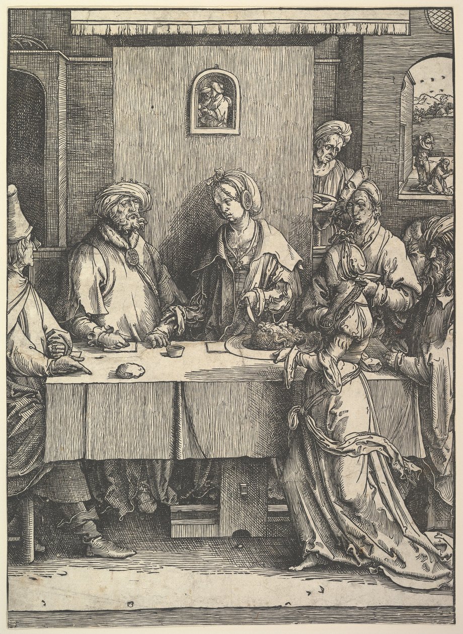 Salome med Johannes Döparens huvud av Lucas van Leyden