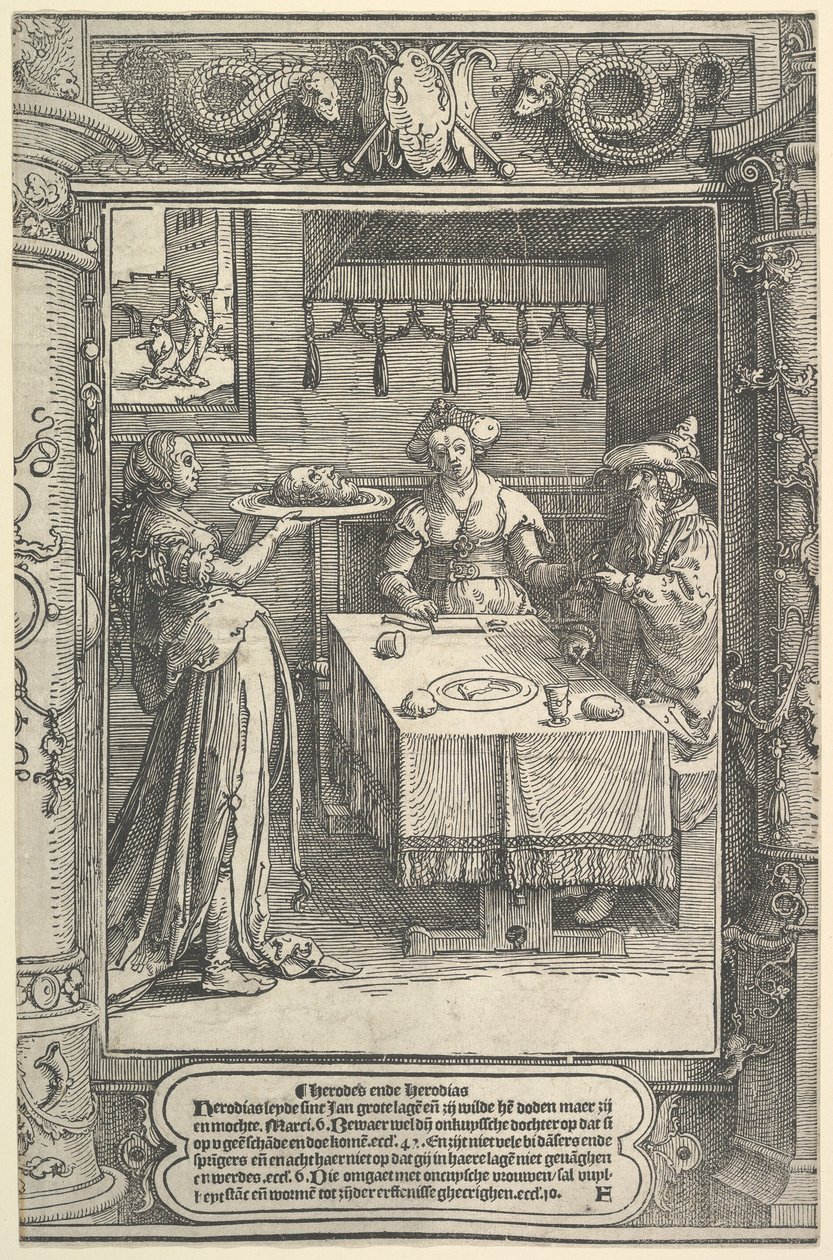 Salome med Johannes Döparens huvud, ca. 1517. av Lucas van Leyden