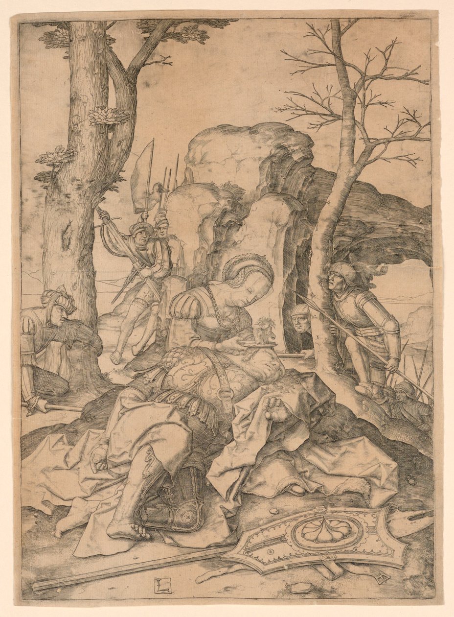 Simson och Delila av Lucas van Leyden