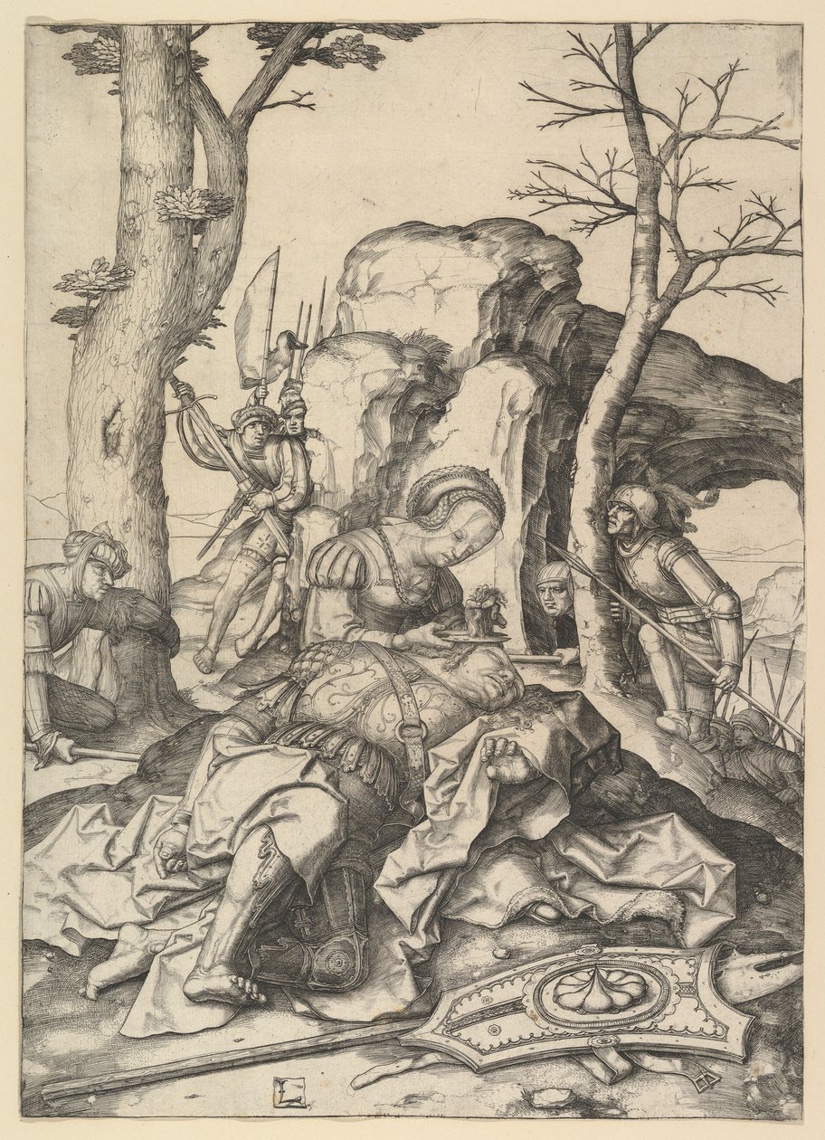 Simson och Delila, ca. 1507. av Lucas van Leyden