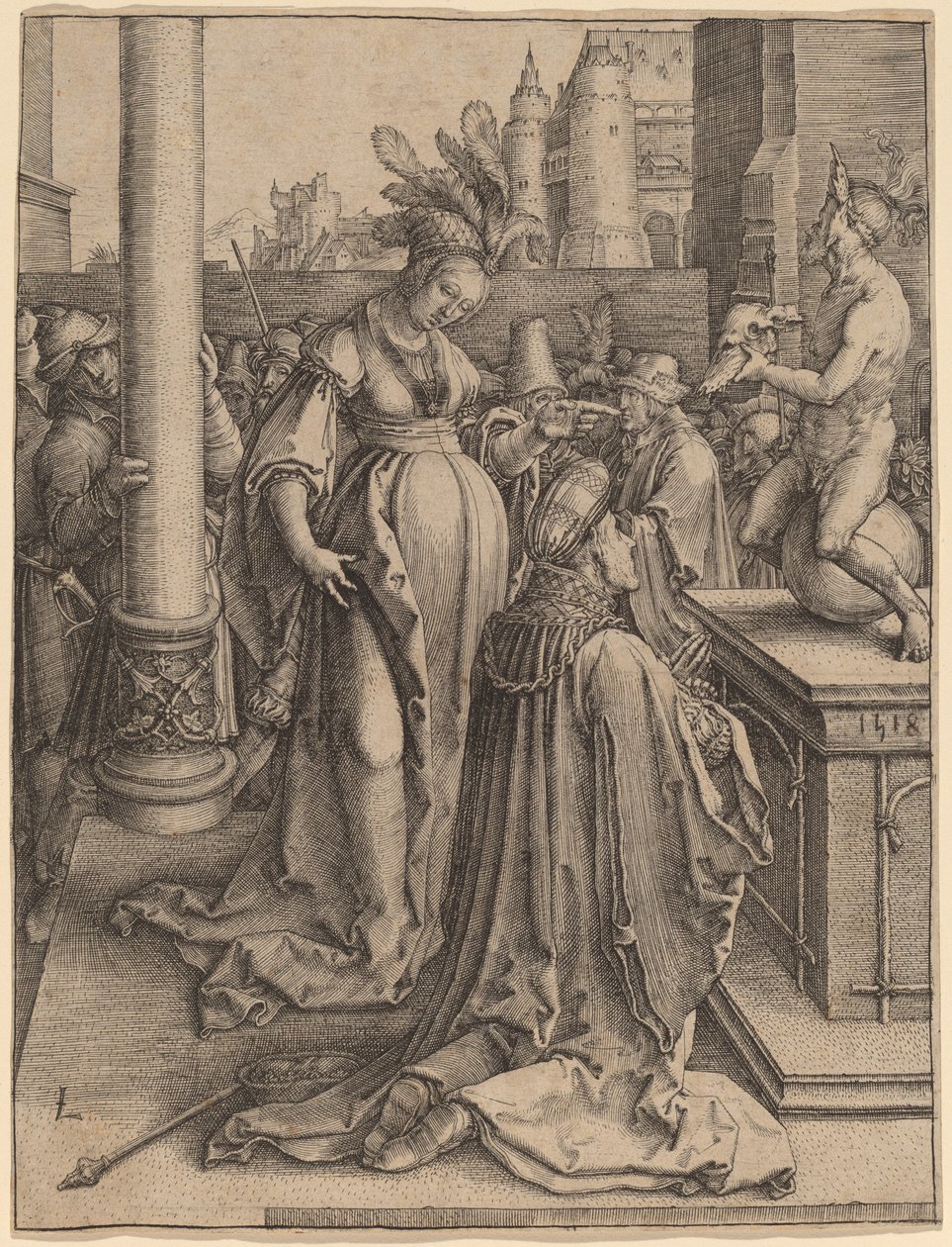 Salomos avgudadyrkan av Lucas van Leyden