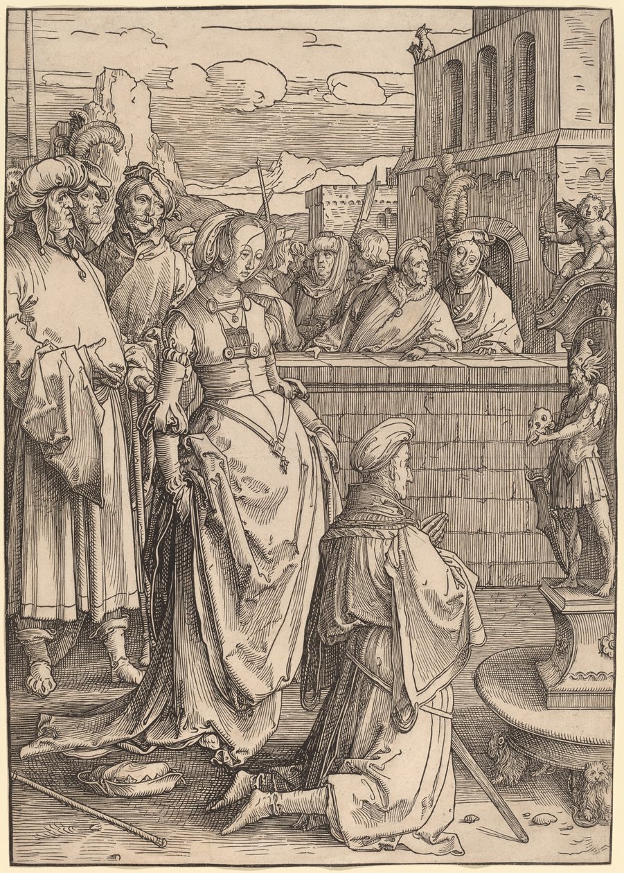 Salomos avgudadyrkan av Lucas van Leyden