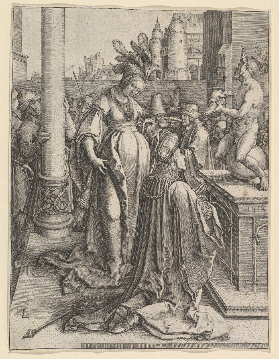 Salomos avgudadyrkan, 1514. av Lucas van Leyden