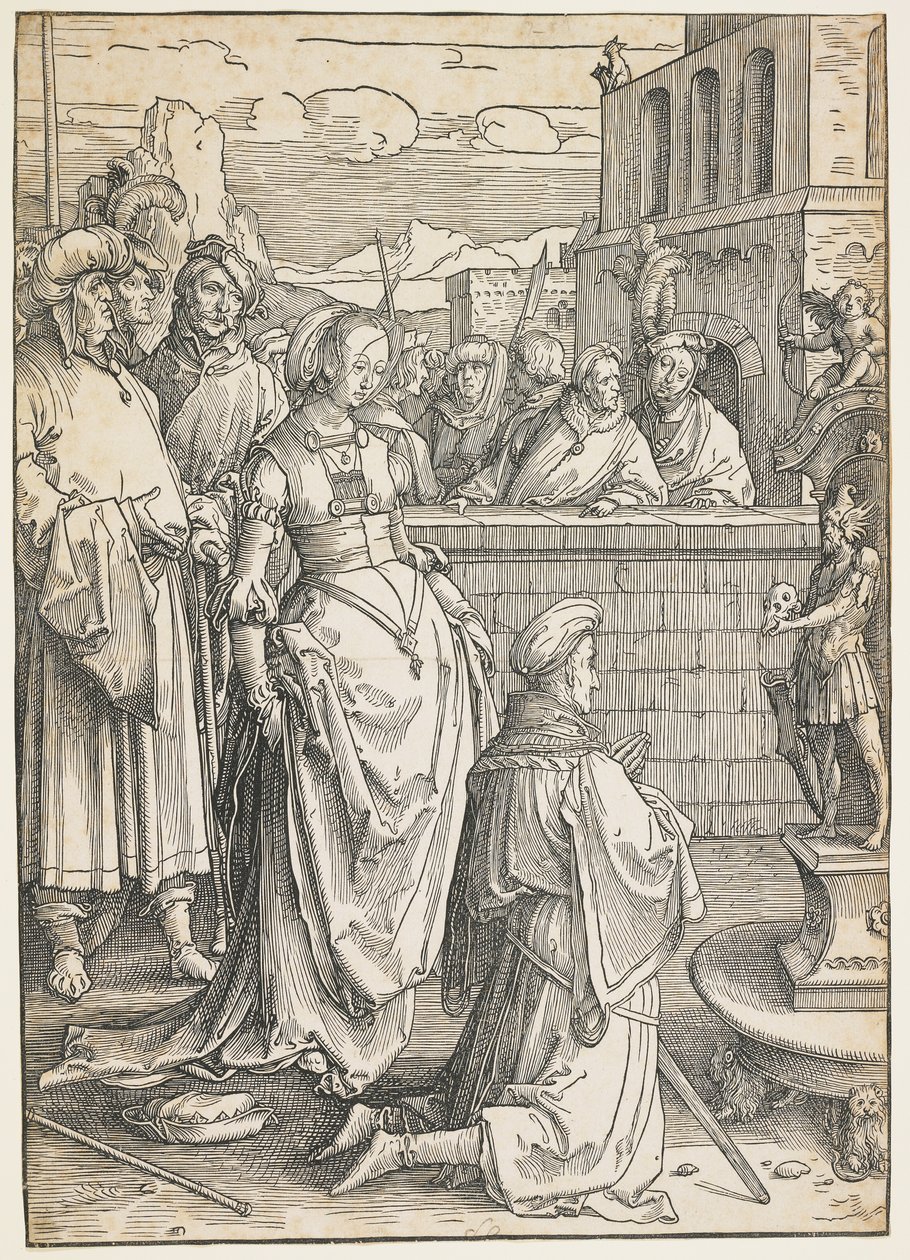 Salomos avgudadyrkan, ca. 1512 av Lucas van Leyden