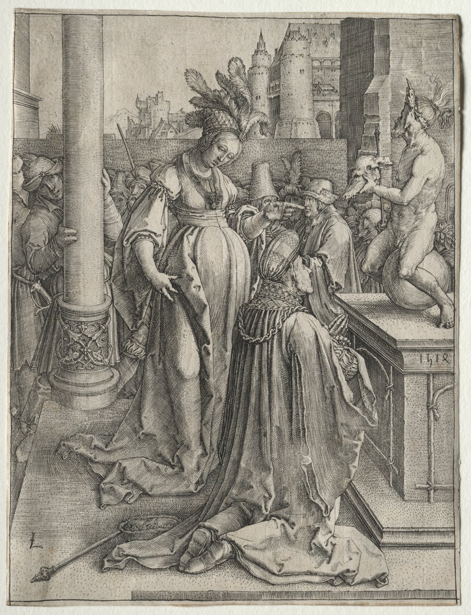 Salomos avgudadyrkan av Lucas van Leyden