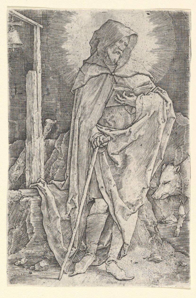 St. Anthony, ca. 1521. av Lucas van Leyden