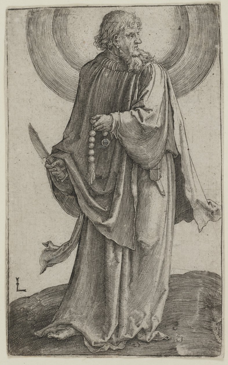 St Bartholomew, ca 1511 (gravyr) av Lucas van Leyden