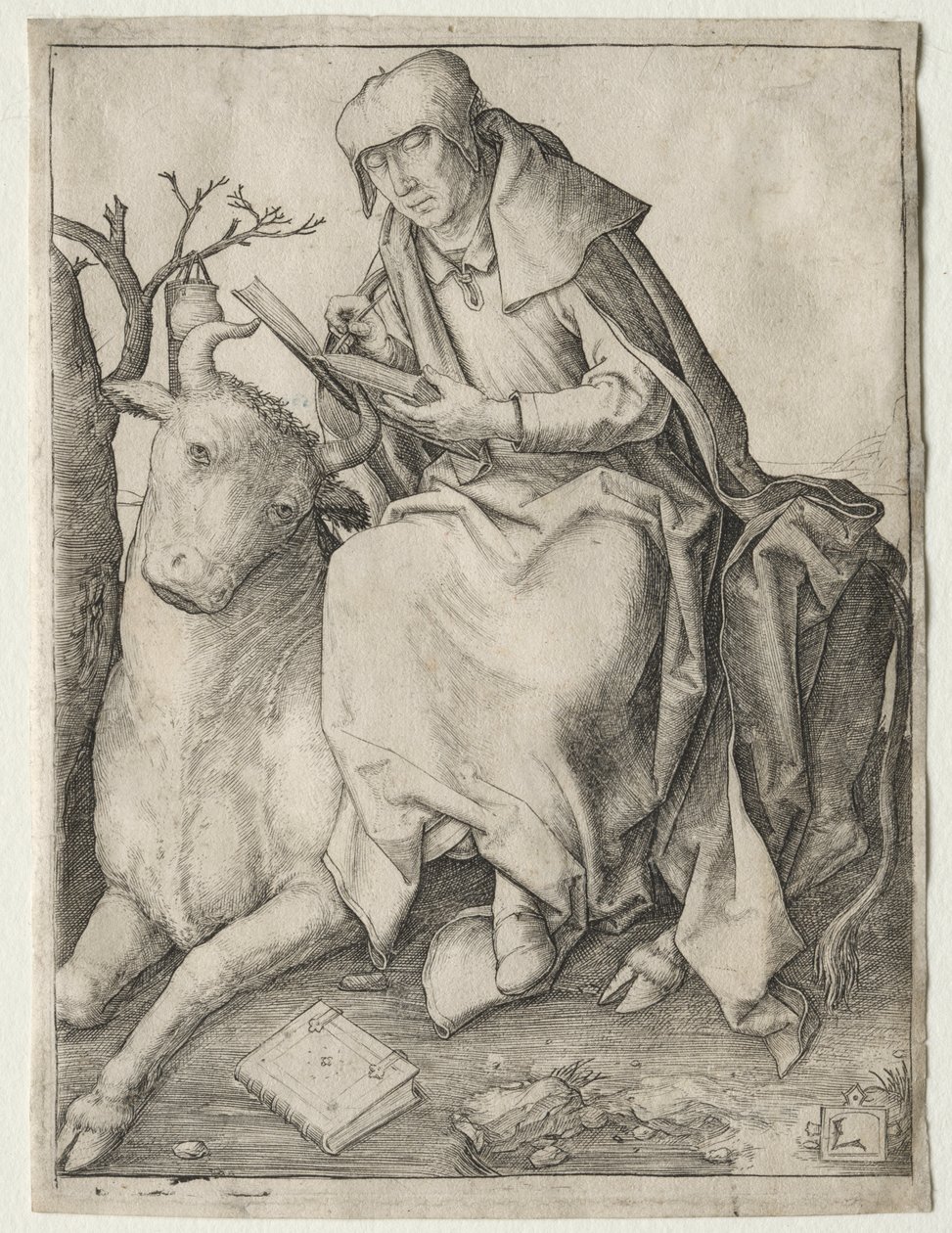St Luke av Lucas van Leyden