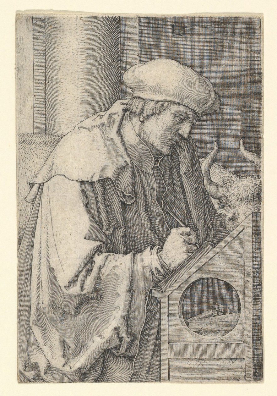 St. Lukas av Lucas van Leyden