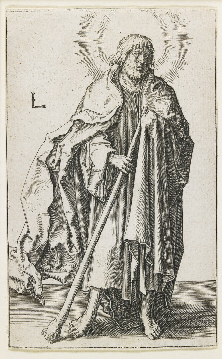 St Thaddeus, 1510 av Lucas van Leyden