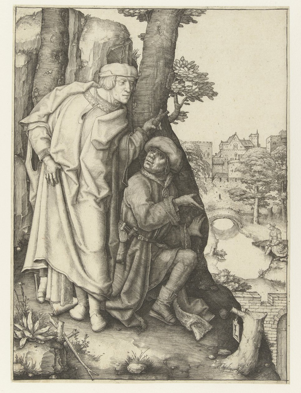 Susanna och de äldre av Lucas van Leyden