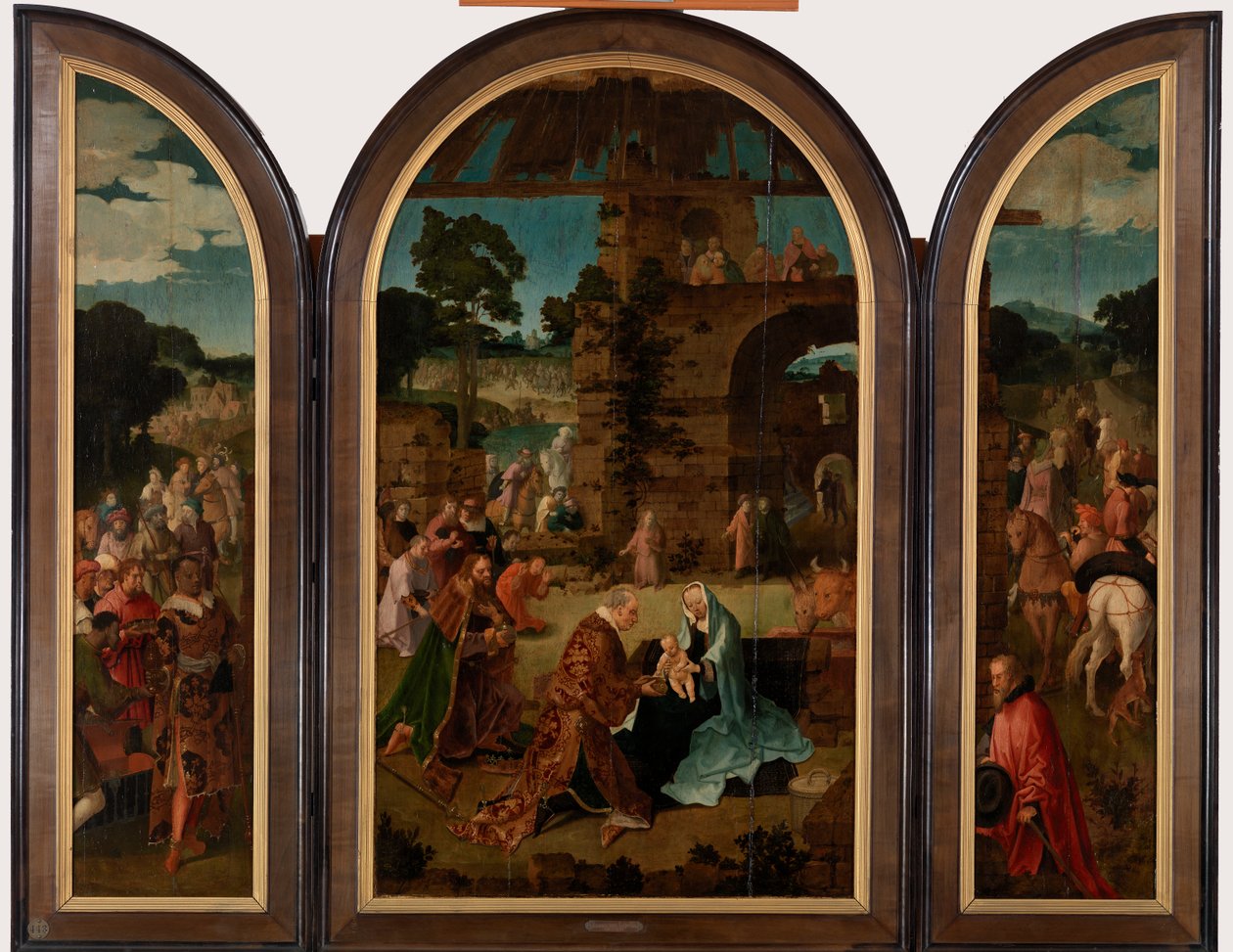 The Adoration of the Magi Triptych, c.1510 av Lucas van Leyden