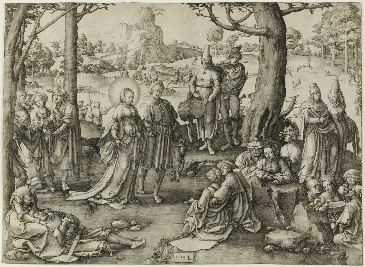 Maria Magdalenas dans av Lucas van Leyden