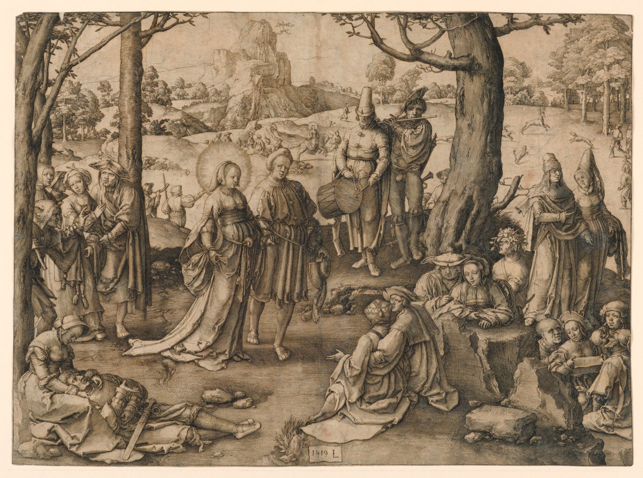 Maria Magdalenas dans av Lucas van Leyden