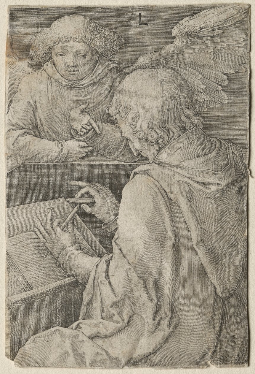 Evangelisterna: St Matteus av Lucas van Leyden