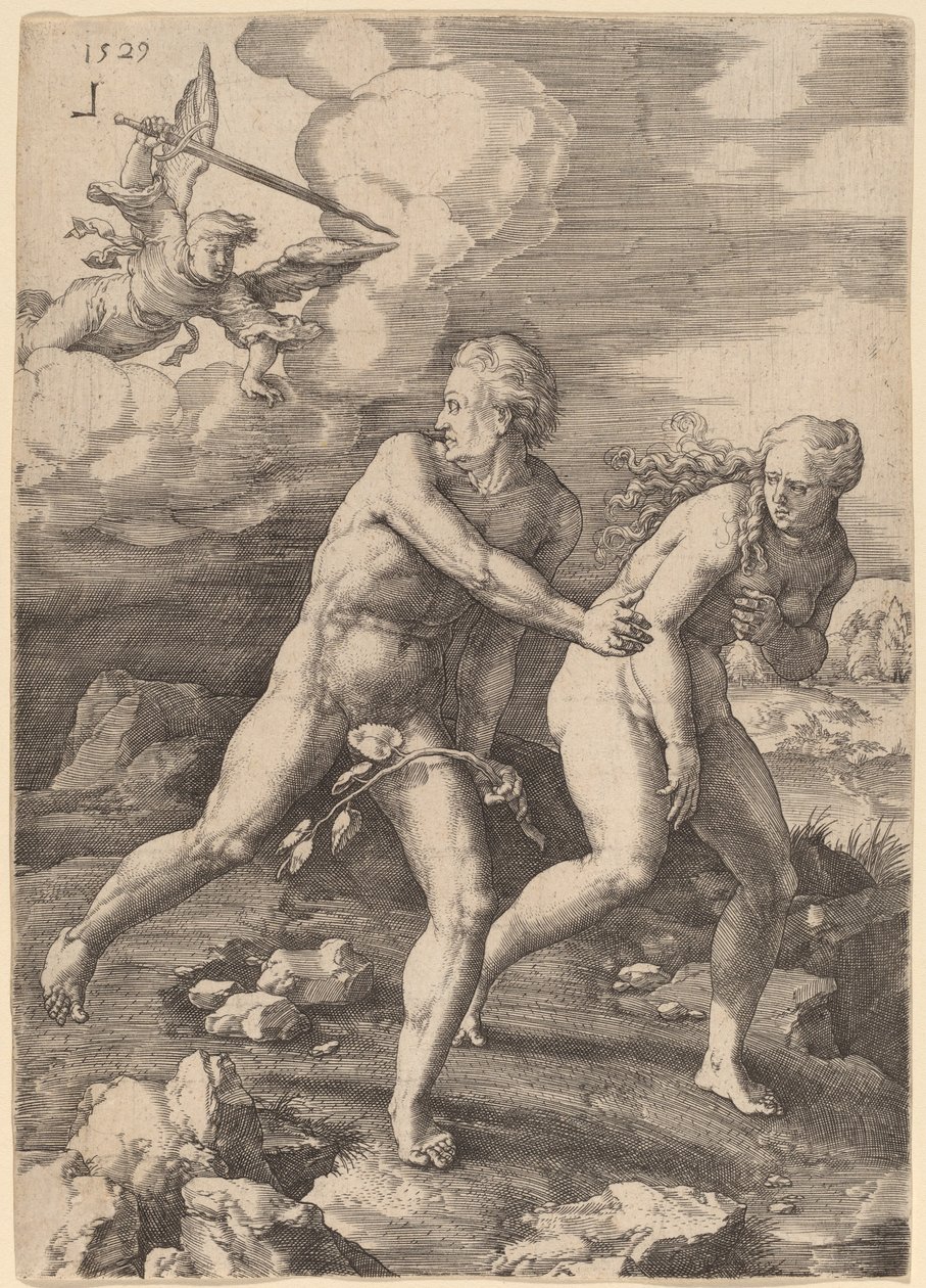 Utvisningen från paradiset av Lucas van Leyden